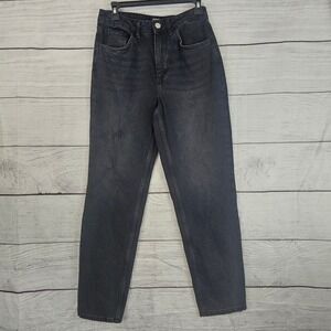 Urban Outfitters BDG 27 Mom Jeans High Waist Tapered Faded Black NWOT $89 L786